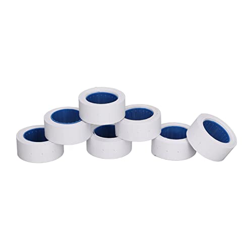 Spacnana Preisschildetikett Versatile 3 Tubes Kit 15000pcs Single -Row -Preisschild Etikettpapier für M5500 MX5500, Schnell Tinten Trocknung (WHITE) von Spacnana
