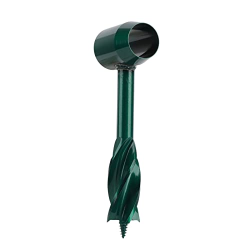 Spacnana Schneckenbohrmaschine Bit Hohe Härte Schneide Handbohrer für Holz, Kohlenstoffstahlholzbearbeitungswerkzeug für Angelfallen und Stühle (GREEN) von Spacnana
