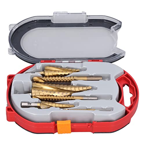 Spacnana Schnellarbeitsstahl-Bohrer, 6-teilig/Set Spiralnut-Stufenbohrer mit Sechskantschaft, Sägebits für Holz, Einfaches Schlitzen, Reiben und Stanzen von Dünnem Metall Spacnana Schnellarbeitsstahl-Bohrer, 6-teilig/Set Spiralnut-Stufenbohrer mit Sechskantschaft, Sägebits für Holz, Einfaches Schlitzen, Reiben und Stanzen von Dünnem Metall von Spacnana