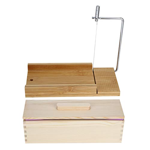 Spacnana Seifenleuchte Brot Hersteller Schimmelpilze Kreative Küchenversorgung für DIY -Enthusiasten Holz Lila Wiederverwendbare Seifenschneider (Setzen Sie drei (Bambus und Holz flache Panel) von Spacnana