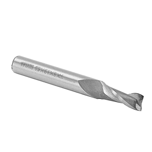 Spacnana Spiralendmühle, Hochgeschwindigkeits -Stahl 2 Flöte Gerade Shank CNC Mühlenschneider -Werkzeughardware für Acryl, Holz, Holz (7 * 8 * 19 * 63) von Spacnana