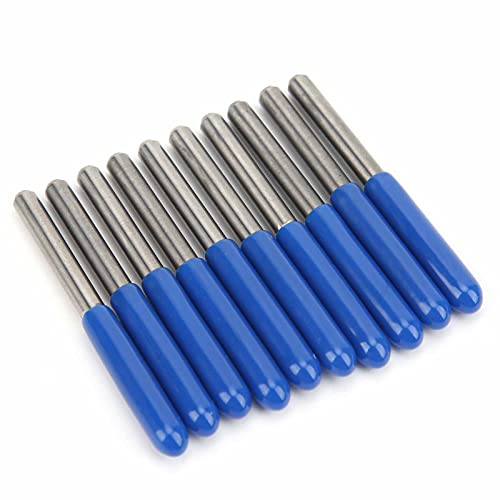 Spacnana Stabiles 3,175 -mm -Wolfram Stahl Router Bit Set, Saubere Metallstichverarbeitung, 10 Prozent für Hohe Arbeitseffizienz, Einfach zu Installieren und zu Verwenden (30*0.1) von Spacnana