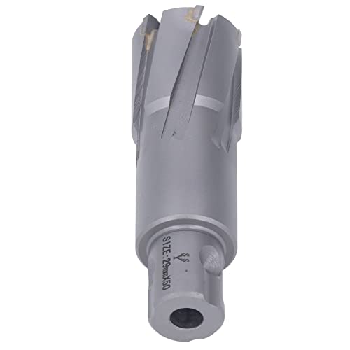 Spacnana Stahlplatte Hohlbohrmaschine Bit Hohe Genauigkeit, Vergaserlöcher Sahen Ein Wenig für Magnetische Bohrer 50 Mm Tiefe Lochbohrungen auf Gusseisen, Edelstahl, Aluminium (29 mm) von Spacnana