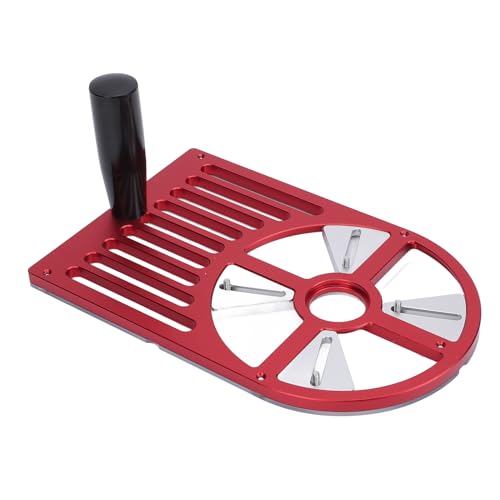 Spacnana Trimm-Router-Grundplatte, Aluminium Legierung Einstellbare Breite Kompatibilität für Trimmer mit 65 Bis 132mm Durchmesser, mit Bequemem Griff von Spacnana
