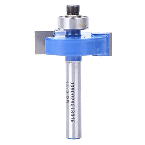 Spacnana YG8 Legierung Cutter Head T Typ Rabbiner Router Bit mit Hitzebeständiger Beschichtung - Geeignet für Massives Holz - 1/4 Zoll Schaftholz Mahlen für Holzkasten Spacnana YG8 Legierung Cutter Head T Typ Rabbiner Router Bit mit Hitzebeständiger Beschichtung - Geeignet für Massives Holz - 1/4 Zoll Schaftholz Mahlen für Holzkasten von Spacnana