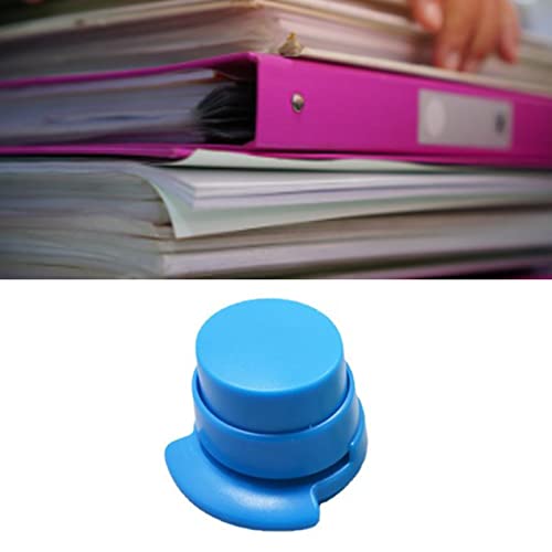 Staple Stapler, Blue Stapleless Heftler -Nadel, Professionelle Schnelle Grundnahrungsmittel, Keine Verstopfung der Arbeitseffizienz, Runde Form, Desktop -Städter von Spacnana