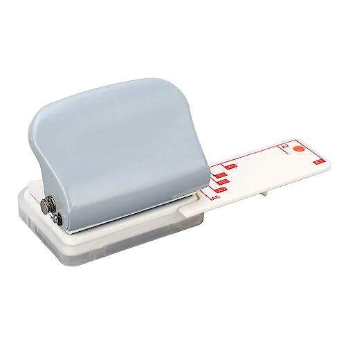 Tragbarer Handheld -Loch -Puncher für Sammelalbum, 3 Lochpunch, 5 Blechkapazität, Metall Grau von Spacnana