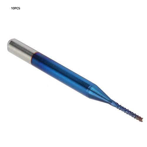 Wolfram-Carbidkegel-Mühlenschneider, Sauberes Finish, 10-Set von 10 für PCB, Kunststoff, Kupfer, Edelstahl mit Ultra-feinkörnigem Carbid, Premium-Wolfram-Carbidmaterial (0,9 mm) von Spacnana