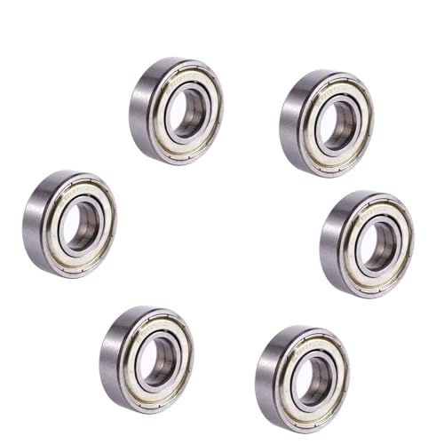 Spactz 6 x 6001ZZ Doppel-Kugellager, geschirmt, 28 mm x 12 mm x 8 mm Spactz 6 x 6001ZZ Doppel-Kugellager, geschirmt, 28 mm x 12 mm x 8 mm von Spactz