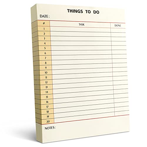 300 Blatt tägliche To-Do-Liste, Notizblock, Notizblock, Bibliothekskarte, To-Do-Planer, Checkliste, Notizblock, Zeitplan, Erinnerung, Büro, Hausaufgabenplaner für Aufgaben, 15,2 x 20,3 cm (8 x 8 Zoll) von Spakon
