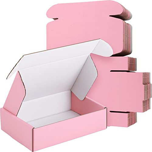 50 Stück Rosa Versandkartons Aus Wellpappe 6x4x1.6 Zoll - Verpackungsboxen für Kleines Geschäft - Süße Kartons und Versandtaschen für Produkte 50 Stück Rosa Versandkartons Aus Wellpappe 6x4x1.6 Zoll - Verpackungsboxen für Kleines Geschäft - Süße Kartons und Versandtaschen für Produkte von Spakon