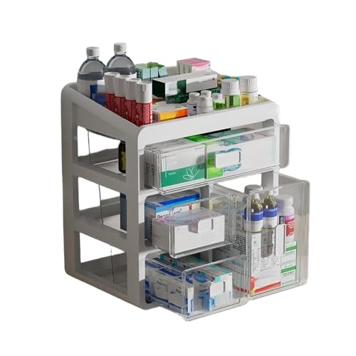 Spalivivre Aufbewahrungsbox für Medikamente, Medikamenten-Organizer mit 4 Ebenen, tragbar, Medikamentenbox für Zuhause, Büro, Schlafsaal Spalivivre Aufbewahrungsbox für Medikamente, Medikamenten-Organizer mit 4 Ebenen, tragbar, Medikamentenbox für Zuhause, Büro, Schlafsaal von Spalivivre