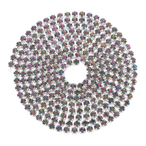 Sparkeads 4,5 m lange Strass-Ketten aus Legierung, Glas, Diamanten, Kristallkette, 2,5 x 2,5 x 2,5 mm, Strasssteine für Kleidung, Strass-Zierstreifen für Handwerk, Schmuck, Hochzeitsstrauß, Nähen, DIY Sparkeads 4,5 m lange Strass-Ketten aus Legierung, Glas, Diamanten, Kristallkette, 2,5 x 2,5 x 2,5 mm, Strasssteine für Kleidung, Strass-Zierstreifen für Handwerk, Schmuck, Hochzeitsstrauß, Nähen, DIY von Sparkeads