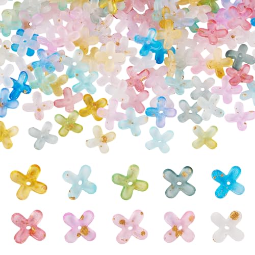 Sparkeads 40 g mattierte Acryl-Blumenperlen, Kappen, Farbverlauf, Blütenstände, ästhetische Perlen, sortiert, lose Abstandshalter, Perlen für Schmuckherstellung, Armband, Ohrringe, Anhänger Sparkeads 40 g mattierte Acryl-Blumenperlen, Kappen, Farbverlauf, Blütenstände, ästhetische Perlen, sortiert, lose Abstandshalter, Perlen für Schmuckherstellung, Armband, Ohrringe, Anhänger von Sparkeads