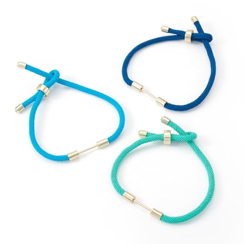 Sparkeads 6 Stück Paar Armband Seil verstellbar Nylon geflochtene Perlenarmbänder Halbfertiges Perlenarmband mit Metallknoten für Handgelenk Freundschaftsarmband Schmuckherstellung Sparkeads 6 Stück Paar Armband Seil verstellbar Nylon geflochtene Perlenarmbänder Halbfertiges Perlenarmband mit Metallknoten für Handgelenk Freundschaftsarmband Schmuckherstellung von Sparkeads