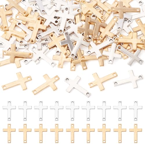 Sparkeads 80 Stück Kreuz-Anhänger, Legierung, goldene Kruzifix-Glieder, baumelnde Anhänger mit Loch für Ostern, Halsketten, Armbänder, Ohrringe, DIY-Schmuckherstellung Sparkeads 80 Stück Kreuz-Anhänger, Legierung, goldene Kruzifix-Glieder, baumelnde Anhänger mit Loch für Ostern, Halsketten, Armbänder, Ohrringe, DIY-Schmuckherstellung von Sparkeads