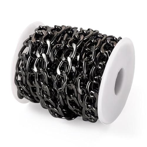Sparkeads Aluminium-Panzerketten, gedrehte Glieder, Panzerketten, Oxidation, kubanische Gliederketten, dicke gedrehte Kettenglieder, Metall-Bastelkette, Panzerkette für Armband, Schmuckherstellung Sparkeads Aluminium-Panzerketten, gedrehte Glieder, Panzerketten, Oxidation, kubanische Gliederketten, dicke gedrehte Kettenglieder, Metall-Bastelkette, Panzerkette für Armband, Schmuckherstellung von Sparkeads