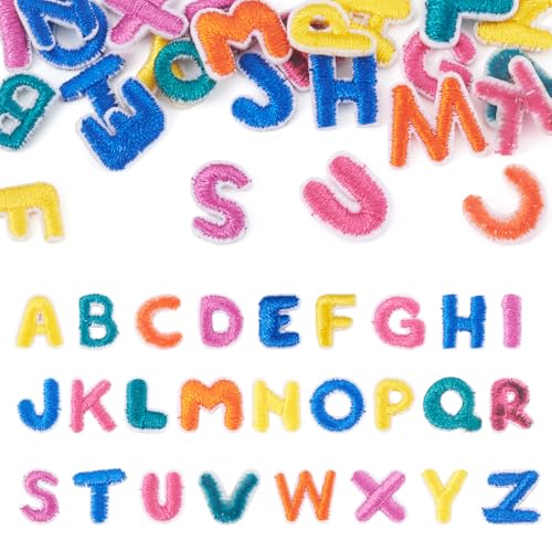 Sparkeads Aufbügler mit Buchstaben A-Z, Alphabet, zum Aufbügeln, Applikationen, Verzierungen, bestickt, dekorativer Reparaturflicken für Kleidung, Hemden, Jacken, Hüte, Jeans, Rucksäcke Sparkeads Aufbügler mit Buchstaben A-Z, Alphabet, zum Aufbügeln, Applikationen, Verzierungen, bestickt, dekorativer Reparaturflicken für Kleidung, Hemden, Jacken, Hüte, Jeans, Rucksäcke von Sparkeads
