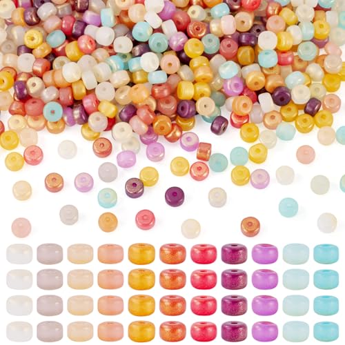 Sparkeads Funtopia runde Glasperlen, rund, rund, rund, zum Backen, bemalt, 6 mm, bunt, Glasperlen, lose Abstandshalter, Armband-Set für Armbänder, Ohrringe, Halsketten, Bastelarbeiten Sparkeads Funtopia runde Glasperlen, rund, rund, rund, zum Backen, bemalt, 6 mm, bunt, Glasperlen, lose Abstandshalter, Armband-Set für Armbänder, Ohrringe, Halsketten, Bastelarbeiten von Sparkeads