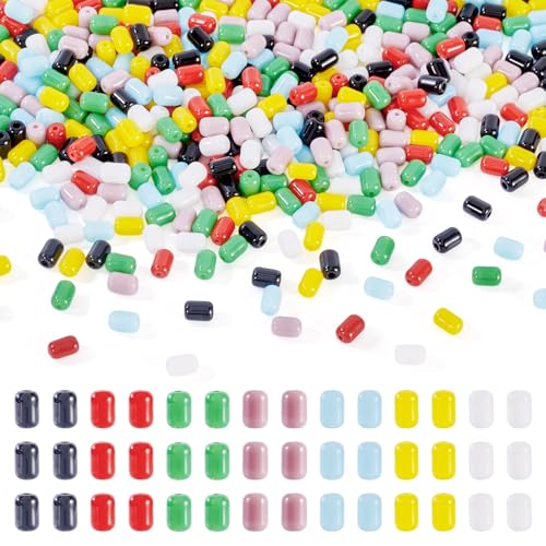 Sparkeads Glasperlen in verschiedenen Farben, ovale Perlen, 6 x 4 mm, undurchsichtig, lose Abstandshalter, Kristallperlen für Schmuckherstellung, Basteln, Halsketten, Freundschaftsbänder, Anhänger Sparkeads Glasperlen in verschiedenen Farben, ovale Perlen, 6 x 4 mm, undurchsichtig, lose Abstandshalter, Kristallperlen für Schmuckherstellung, Basteln, Halsketten, Freundschaftsbänder, Anhänger von Sparkeads