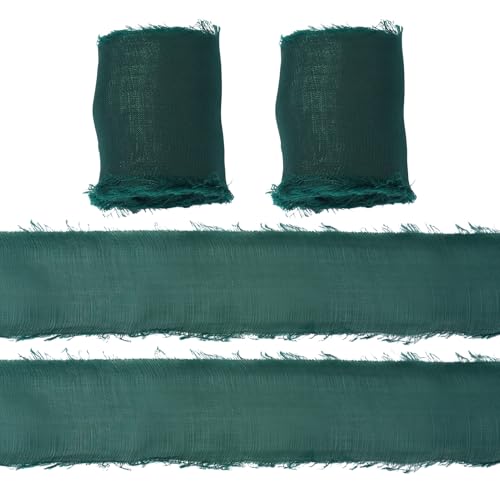 Sparkeads Organza-Band, 5 m, durchscheinend, handgefertigt, ausgefranst, Polyesterband, dunkelgrünes Band für Geschenkverpackungen, Hochzeitseinladungen, Brautstrauß, Heimdekoration, Stoffzubehör Sparkeads Organza-Band, 5 m, durchscheinend, handgefertigt, ausgefranst, Polyesterband, dunkelgrünes Band für Geschenkverpackungen, Hochzeitseinladungen, Brautstrauß, Heimdekoration, Stoffzubehör von Sparkeads