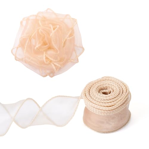 Sparkeads Organzabänder mit Draht, durchscheinende Tüllbänder, 4,8 cm, Fischschwanz, transparente Bänder für Blumenstrauß, Hochzeit, Brautparty, Verpackung, Schleife, Kranz, Basteln, 9,1 m (Orange) Sparkeads Organzabänder mit Draht, durchscheinende Tüllbänder, 4,8 cm, Fischschwanz, transparente Bänder für Blumenstrauß, Hochzeit, Brautparty, Verpackung, Schleife, Kranz, Basteln, 9,1 m (Orange) von Sparkeads