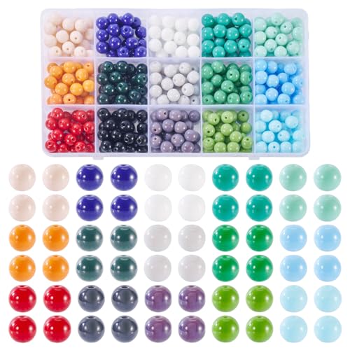 Sparkeads Runde Glasperlen, gemischte Farben, Kristallperlen, 8 mm, runde Perlen, lose Abstandshalter, Perlen für Schmuckherstellung, Handwerk, DIY, Halsketten, Schlüsselanhänger, Freundschaftsbänder Sparkeads Runde Glasperlen, gemischte Farben, Kristallperlen, 8 mm, runde Perlen, lose Abstandshalter, Perlen für Schmuckherstellung, Handwerk, DIY, Halsketten, Schlüsselanhänger, Freundschaftsbänder von Sparkeads