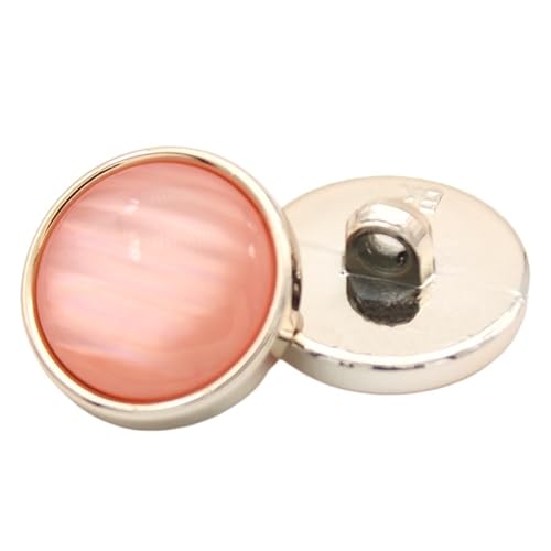 SparklWLeaf 10 Stück Kleidungsknöpfe, runde Pulloverknöpfe, Kleidung, Dekoration, Zubehör, DIY-Nähknöpfe für Stoff(Pink,18mm-10pcs) von SparklWLeaf