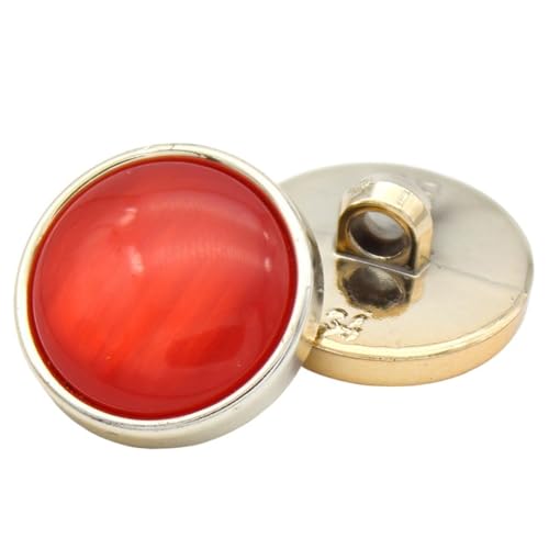 SparklWLeaf 10 Stück Kleidungsknöpfe, runde Pulloverknöpfe, Kleidung, Dekoration, Zubehör, DIY-Nähknöpfe für Stoff(Red,30mm-10pcs) von SparklWLeaf