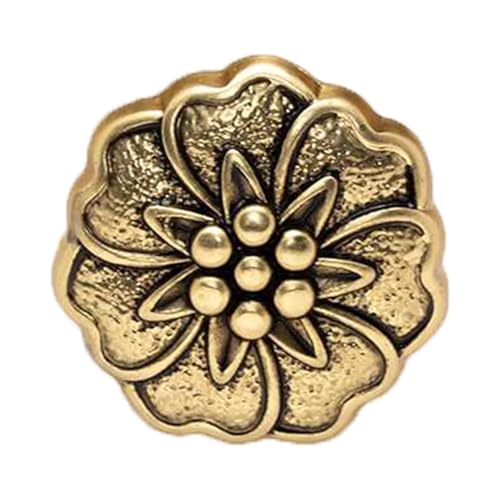 SparklWLeaf 5 Stück Classics glänzende runde Metallknöpfe for Nähen, Heimnähen, Reparatur, Kleidung, Jacke, Mantel, Basteln, Geschenk, Zubehör, Dekor, 18 mm für Stoff(Color10) von SparklWLeaf