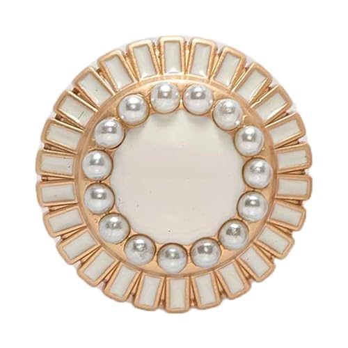 SparklWLeaf 5 Stück Classics glänzende runde Metallknöpfe for Nähen, Heimnähen, Reparatur, Kleidung, Jacke, Mantel, Basteln, Geschenk, Zubehör, Dekor, 18 mm für Stoff(Color16) von SparklWLeaf