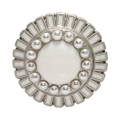 SparklWLeaf 5 Stück Classics glänzende runde Metallknöpfe for Nähen, Heimnähen, Reparatur, Kleidung, Jacke, Mantel, Basteln, Geschenk, Zubehör, Dekor, 18 mm für Stoff(Color21) von SparklWLeaf