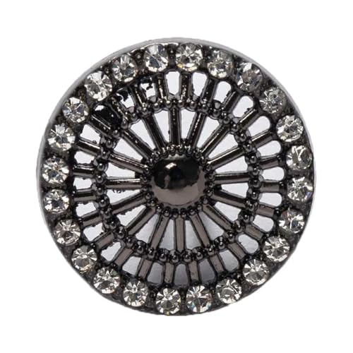 SparklWLeaf 5 Stück Classics glänzende runde Metallknöpfe for Nähen, Heimnähen, Reparatur, Kleidung, Jacke, Mantel, Basteln, Geschenk, Zubehör, Dekor, 18 mm für Stoff(Color6) von SparklWLeaf