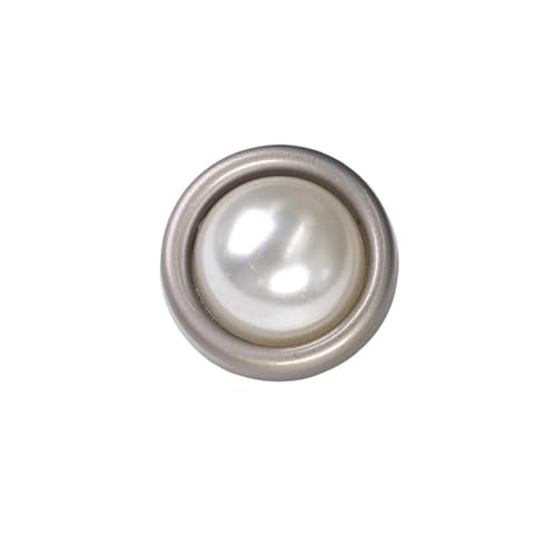 SparklWLeaf 6 Stück 25 mm Juwel Herz Metall Gold Perle Blumenknöpfe for Kleidung Nähzubehör für Stoff(Color11,18mm. 6 Pieces) von SparklWLeaf