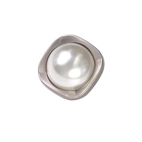 SparklWLeaf 6 Stück 25 mm Juwel Herz Metall Gold Perle Blumenknöpfe for Kleidung Nähzubehör für Stoff(Color17,18mm. 6 Pieces) von SparklWLeaf