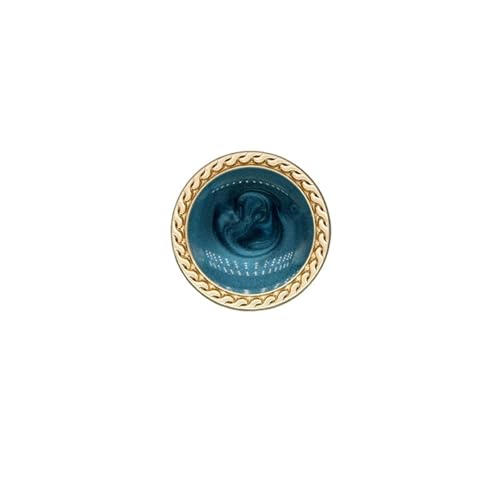 SparklWLeaf 6 Stück Gold Perle Damenknöpfe Dekorationen for Kleidung Vintage Anzug Mantel Kleid Knopf Metall DIY Nähzubehör Handarbeiten für Stoff(Color6,25mm. 6 Pieces) von SparklWLeaf