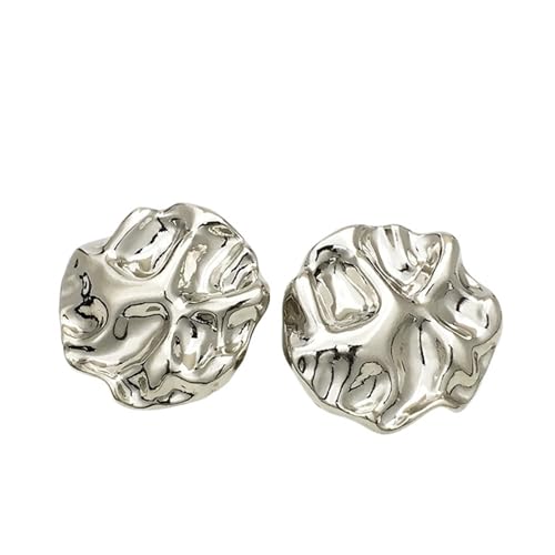 SparklWLeaf 6 Stück Metallknöpfe mit Rosenprägung for Pullover, Nähknöpfe, Zubehör für Stoff(Color3,11MM) von SparklWLeaf