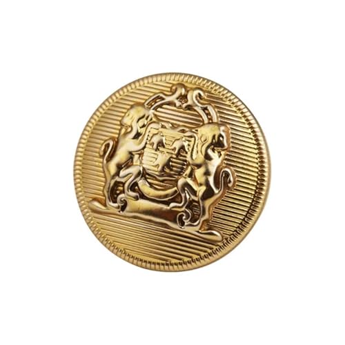SparklWLeaf 6 Stück runde Blumenform Metall Marken-Nähknöpfe Kleidungszubehör Handarbeit DIY Material Dekoration Gold Schwarz Blau für Stoff(Color23,20mm) von SparklWLeaf