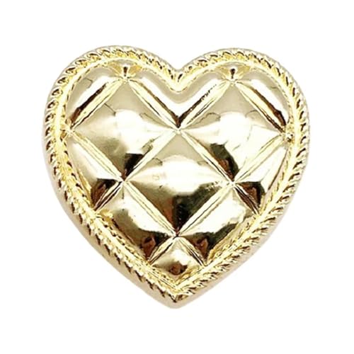 SparklWLeaf 6 Stück runde Blumenform Metall Marken-Nähknöpfe Kleidungszubehör Handarbeit DIY Material Dekoration Gold Schwarz Blau für Stoff(Color25,18mm) von SparklWLeaf