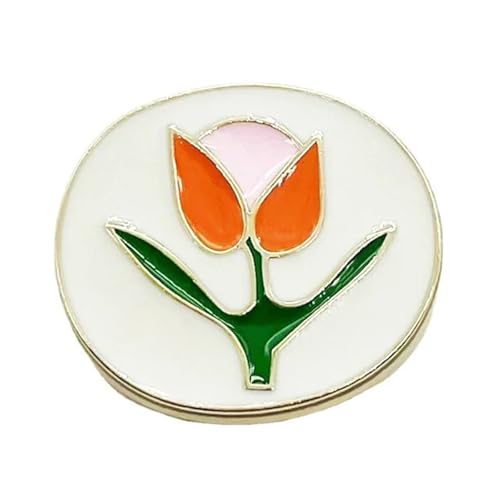 SparklWLeaf 6 Stück runde Blumenform Metall Marken-Nähknöpfe Kleidungszubehör Handarbeit DIY Material Dekoration Gold Schwarz Blau für Stoff(Color26,23mm) von SparklWLeaf