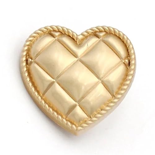 SparklWLeaf 6 Stück runde Blumenform Metall Marken-Nähknöpfe Kleidungszubehör Handarbeit DIY Material Dekoration Gold Schwarz Blau für Stoff(Color30,18mm) von SparklWLeaf