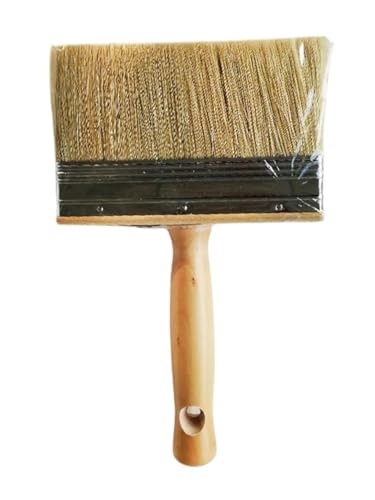 SparklWLeaf 6-Zoll-Deckenpinsel, Dicke Reine Borsten, Pinsel, Wanddekoration, Malwerkzeuge, Kunstfarbe, Multifunktions-Ölkehrer zum Malen(6inch A) von SparklWLeaf