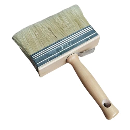 SparklWLeaf 6-Zoll-Deckenpinsel, Dicke Reine Borsten, Pinsel, Wanddekoration, Malwerkzeuge, Kunstfarbe, Multifunktions-Ölkehrer zum Malen(6inch B) von SparklWLeaf