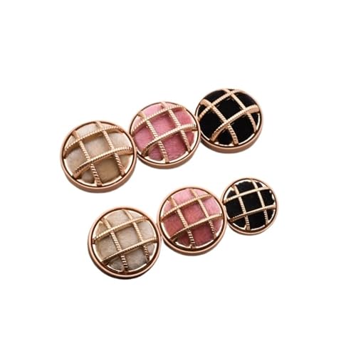 SparklWLeaf 6PC Antik Strass Dekor Metallknöpfe for Kleidung Mantel Strickjacke Pullover Nähen Handarbeiten für Stoff(Type4,18MM 6PCS) von SparklWLeaf