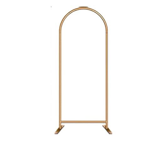SparklWLeaf Aluminium Legierung Metall Ständer Arch Dekorationen Rahmen Gold Silber Fleurs Artificielles Dekoration Tuch Abdeckung Requisiten zur Dekoration(Gold H150x65cm) von SparklWLeaf