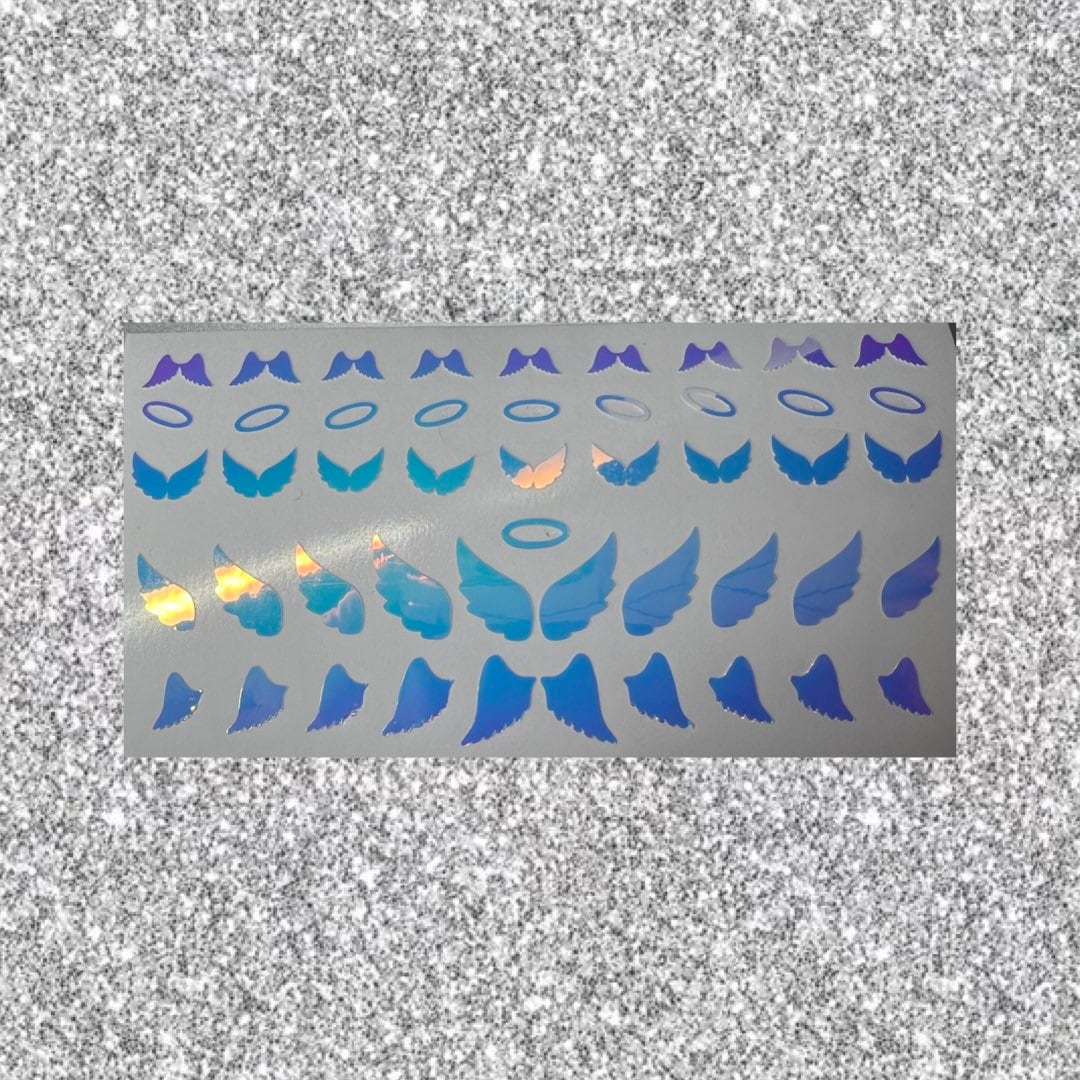 Engelsflügel Und Halos Nail Art Sticker Decals von SparkleStickerSupply