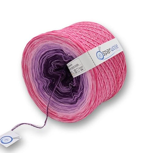 Bobbel 100% Baumwolle, Farbverlaufsgarn 235g 4-fädig 1000m zum Stricken und Häkeln, Garn, Wolle, Yarn for knitting and crocheting (CO-200003-SV) von Sparwolle