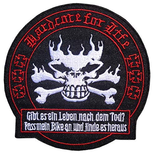 Aufnäher Aufbügler BIKER Spruch Hardcore for Life Aufnäher Aufbügler BIKER Spruch Hardcore for Life von Spaß Kostet