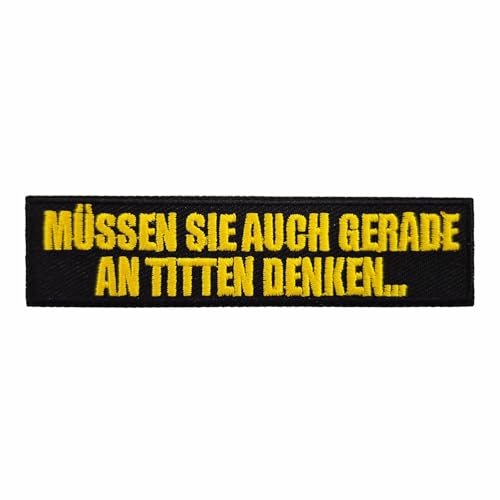 Aufnäher mit lustigen Sprüchen Müssen Sie auch gerade an Titten denken fun patches Aufnäher mit lustigen Sprüchen Müssen Sie auch gerade an Titten denken fun patches von Spaß Kostet