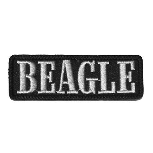 Wechselbarer Patch Aufnäher Klett Beagle von Spaß Kostet